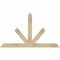 Ekena Millwork Saratoga Rough Sawn Timber Gable Bracket, Douglas Fir, 60"W x 35"H x 2"D x 4"F, 14/12 Pitch GBW060X35X0204SAR00RDF - alternate 1